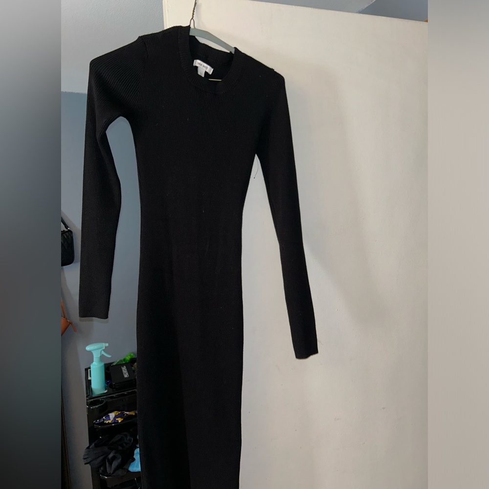 Nine West solid black dress
